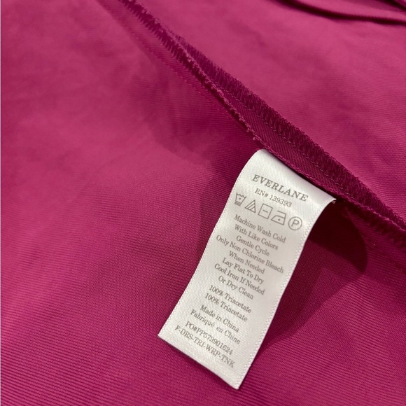 EVERLANE The Japanese GoWeave Sleeveless Wrap Dress Purple 8 - Picture 10 of 10